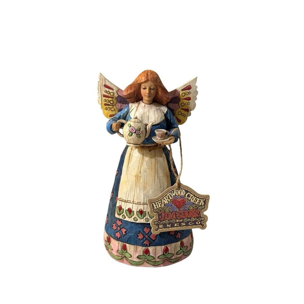 JIM SHORE HEARTWOOD Creek Figure- ANGEL OF HOSPITALITY w tag #108919 7.5" 2002